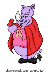 Superhero Rhinoceros