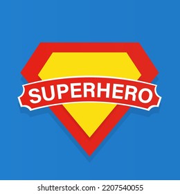 Superhero Shield Stylish Design Vector Illustration Stock Vector ...