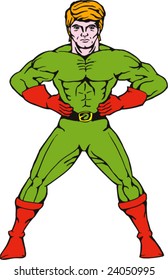 Superhero standing