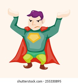 superhero theme elements