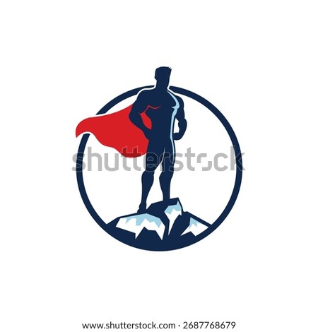 superhero vector abstract logo modern style