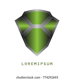 Superhero vector badges. Abstract geometric logo