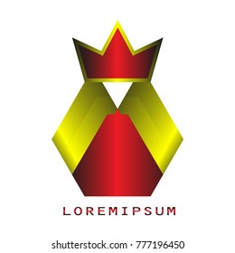 Superhero vector badges. Abstract geometric logo