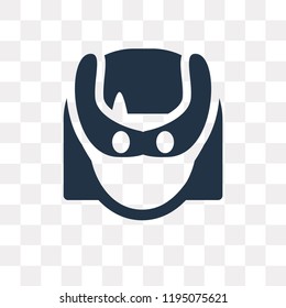Superhero vector icon isolated on transparent background, Superhero transparency concept can be used web and mobile