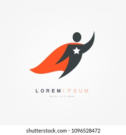 Superhero. Vector illustration