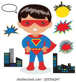 Superhero vector illustration