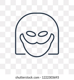 Superhero vector outline icon isolated on transparent background, high quality linear Superhero transparency concept can be used web and mobile