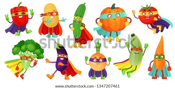 Superhero Vegetables Super Cucumber Hero Mask Stock Vector (Royalty ...