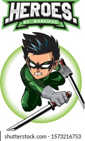Superheroes vector character design and concept.