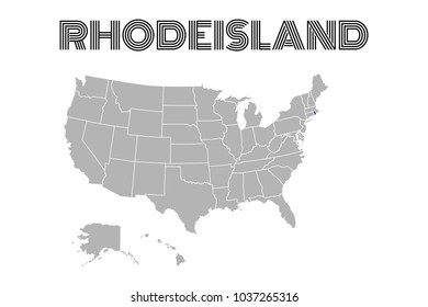 SUPERHigh Detail of US Map Vector With Zoning Area
