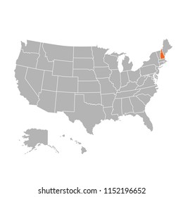 SUPERHigh Detail of US Map Vector With Zoning Area