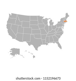 SUPERHigh Detail of US Map Vector With Zoning Area