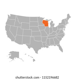 SUPERHigh Detail of US Map Vector With Zoning Area