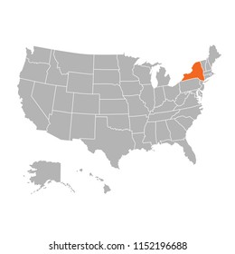 SUPERHigh Detail of US Map Vector With Zoning Area