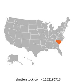 SUPERHigh Detail of US Map Vector With Zoning Area