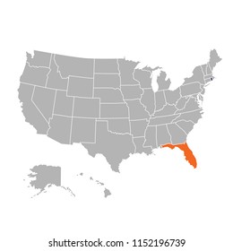 SUPERHigh Detail of US Map Vector With Zoning Area