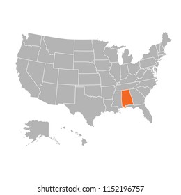 SUPERHigh Detail of US Map Vector With Zoning Area