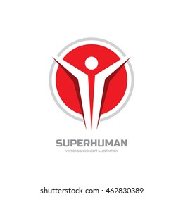 Superhuman Vector Logo Template Abstract Stylized Stock Vector (Royalty ...