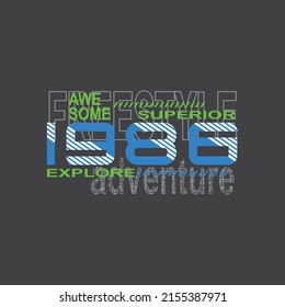 superior adventure Premium Vector illustration of a text graphic. suitable screen printing and DTF for the design boy outfit of t-shirts print, shirts, hoodies baba suit, kids cottons, etc.