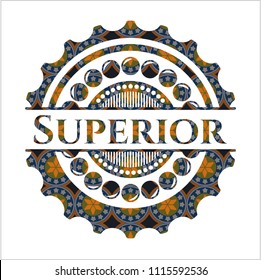 Superior arabesque emblem background. arabic decoration.