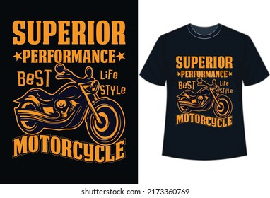 Superior bike t-shirt design, retro motorcycle, bike rider t-shirt design. svg