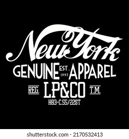 superior brooklyn new york vintage for t-shirt print design