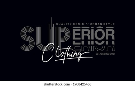 superior clothing design for print t shirt and etc
