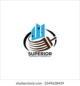 SUPERIOR LIMPEZA COMERCIAL LLC VETOR LOGO DESIGN