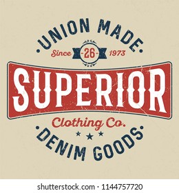 Superior Denim Goods - Tee Design For Printing