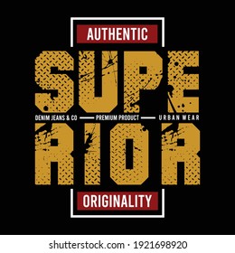 superior design typography vector illustration for print