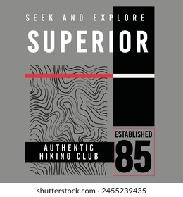 superior design typography vector illustration for print