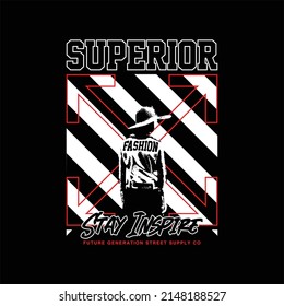 superior fashion simple vintage t-shirt design