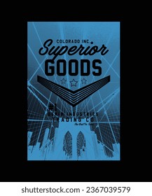 Superior Goods Denim T Shirt Design