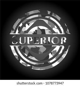  Superior grey camouflaged emblem