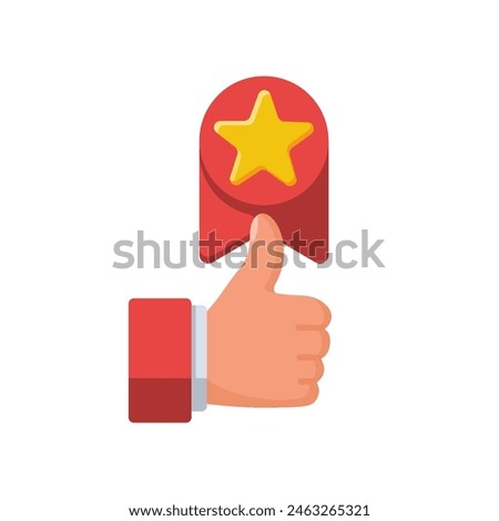 Superior icon. Superior sign. Simple element, template for design. Vector illustration flat design. Isolated on white background.