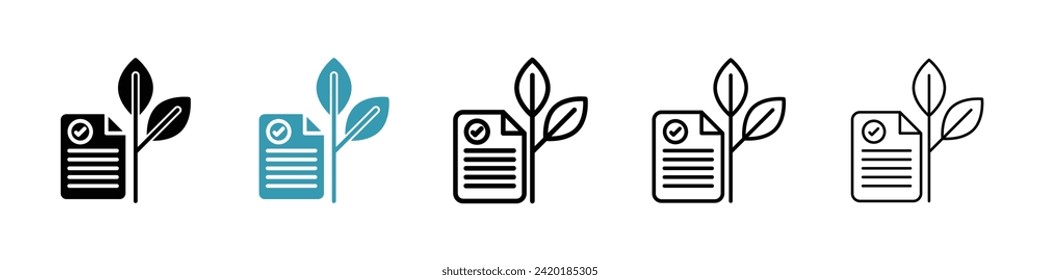 Superior Ingredients Vector Icon Set. Top-Quality Components Vector Symbol for UI Design.