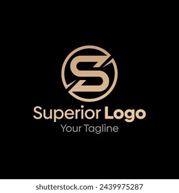 Superior Logo Design Template: Letter S Symbol. This modern alphabet-inspired logotype is perfect for Technology, Business, Organizations, Personal Branding, and more.