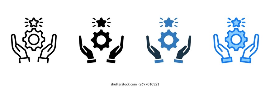 Ícone de métodos superiores Ilustração de vetor de vários estilos