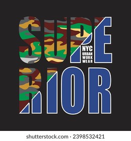 superior new york urban work wear design typography vector illustration for print all media