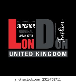 superior original urban style london fashion united kingdom vector t shirt design