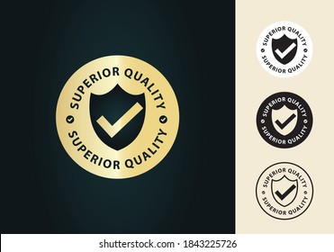 superior quality, premium quality golden vector illustration, marketing elements - Shutterstock ID 1843225726