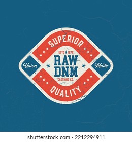 Superior Quality Raw Denim - Tee Design For Printing. Good For Poster, Wallpaper, T-Shirt, Gift.