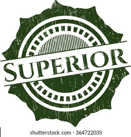 Superior rubber stamp with grunge texture