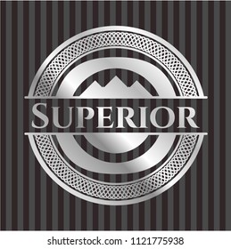 Superior silver emblem or badge