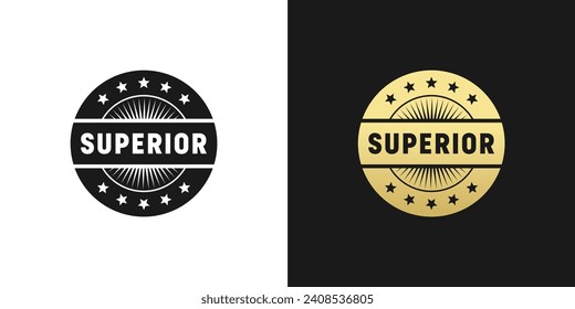 Superior Stamp or Superior Label Vector Isolated. Best superior stamp vector for product, print design, apps, websites, and more about superior product.