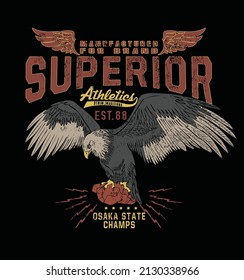 SUPERIOR STANDARD VINTAGE.DENIM COMPANY.VECTOR .Heritage vector design