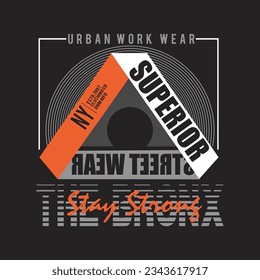 superior street wear design typography vector illustration