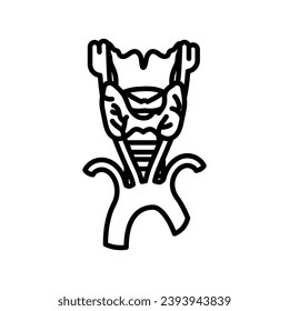 Superior Thyroid Vein icon in vector. Logotype