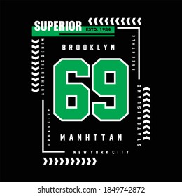 Superior typography design t-shirt print vector illustration 