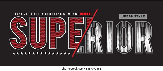 superior typography for print t shirt
